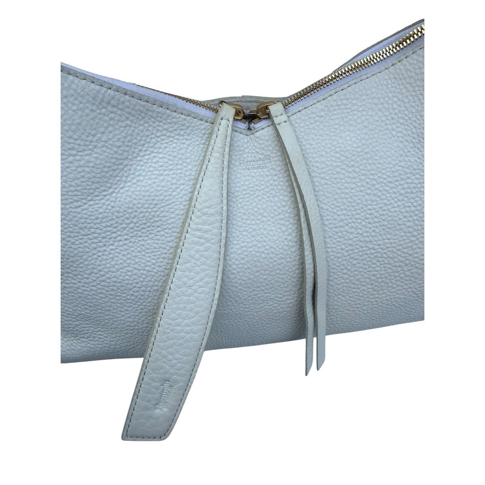 Hammitt Mr. G Large White Pebbled Leather Bag Gold Rivets Red Interior Rare - Picture 3 of 16